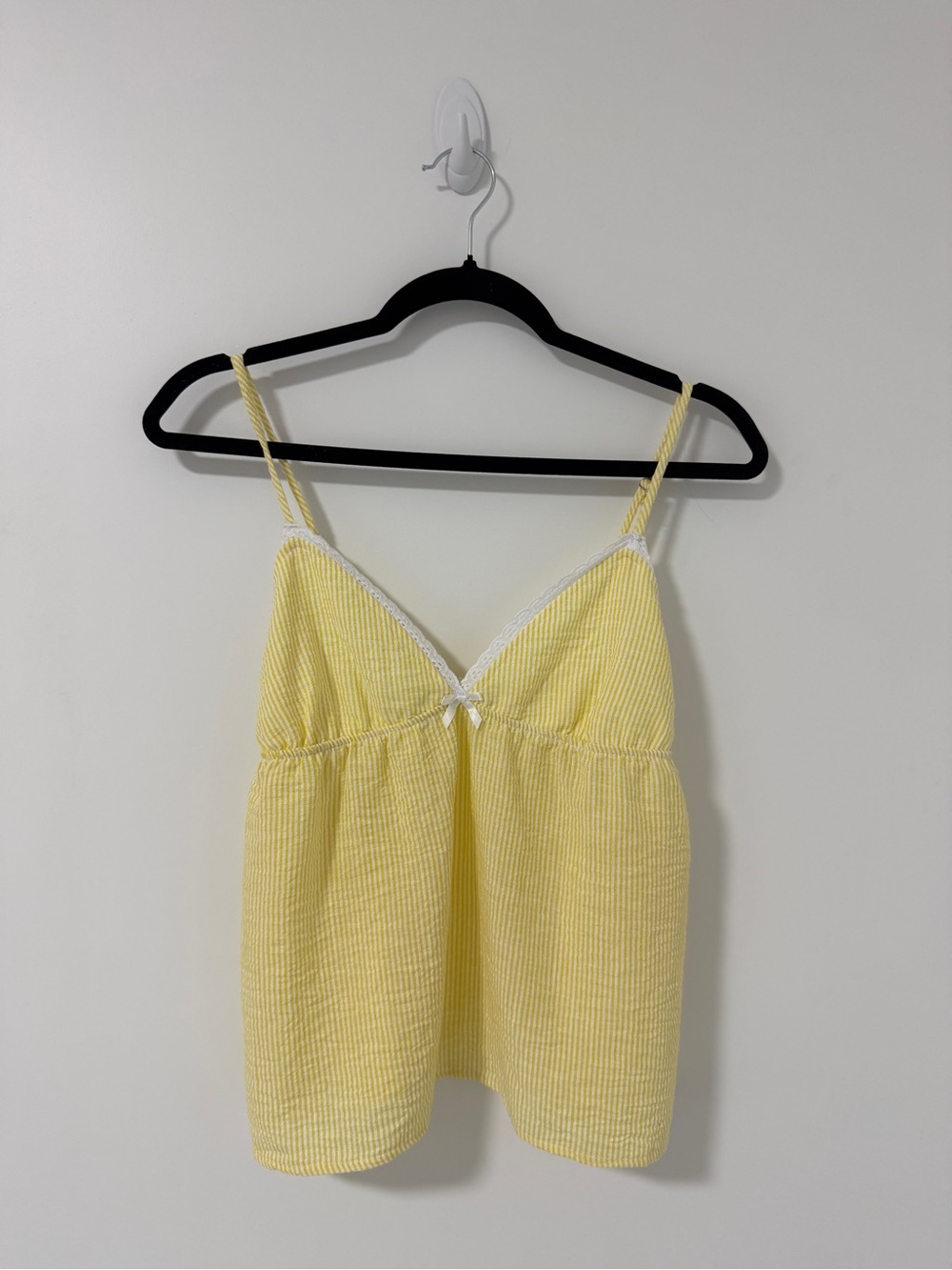 Sunshine Yellow Lace-Trim Cami Top